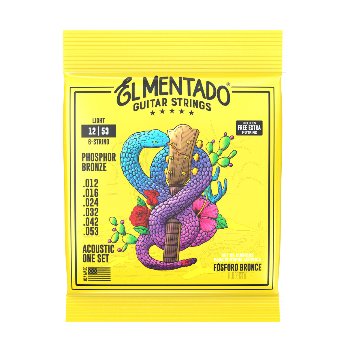 12|53 PHOSPHOR BRONZE : Acoustic Guitar Strings | EL MENTADO™
