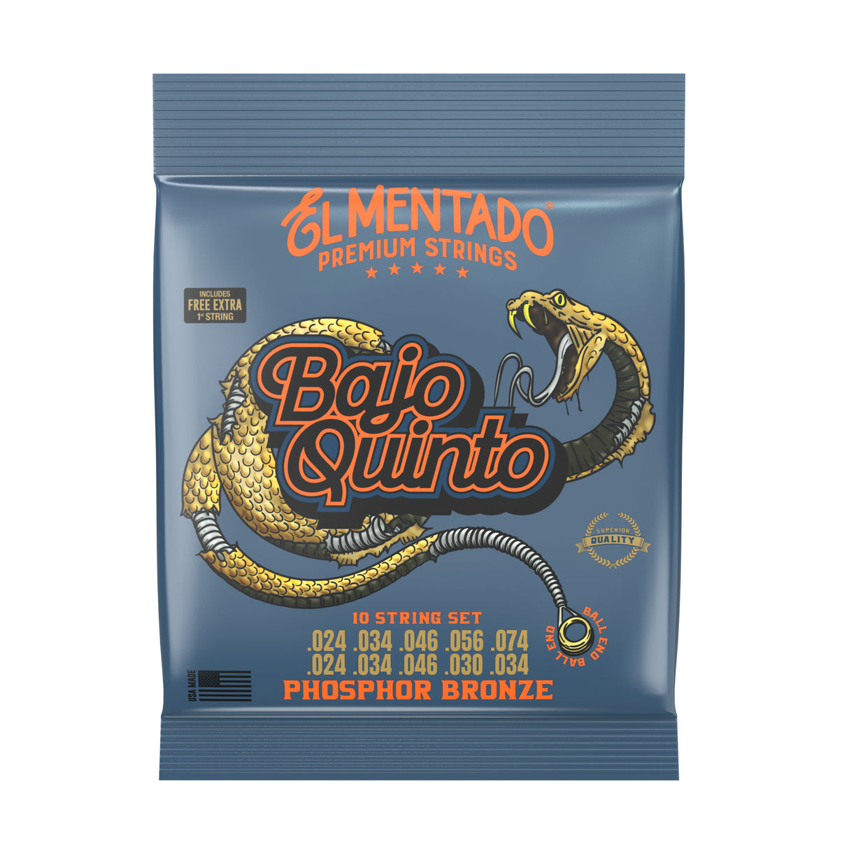 PHOSPHOR BRONZE : Bajo Quinto Strings (Ball End) | EL MENTADO™